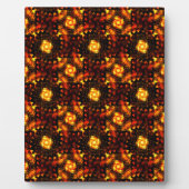 Gouden moderne boho elegante abstracte kunstpatroo fotoplaat (Voorkant)
