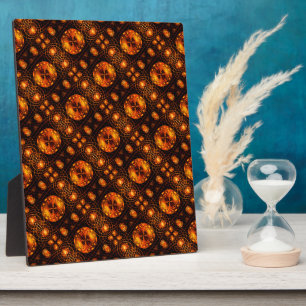 Gouden moderne boho elegante abstracte kunstpatroo fotoplaat