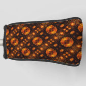 Gouden Moderne Boho Elegante Abstracte Kunstpatroo Golfheadcover (Voorkant)