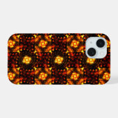 Gouden moderne boho elegante abstracte kunstpatroo iPhone 15 case (Achterkant horizontaal)