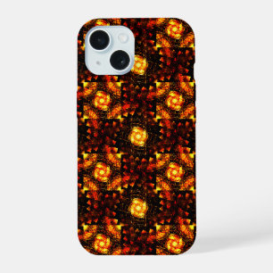 Gouden moderne boho elegante abstracte kunstpatroo iPhone 15 case
