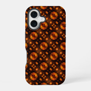 Gouden Moderne Boho Elegante Abstracte Kunstpatroo iPhone 16 Hoesje