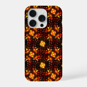Gouden moderne boho elegante abstracte kunstpatroo iPhone 15 pro case