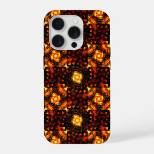 Gouden moderne boho elegante abstracte kunstpatroo iPhone 15 pro case
