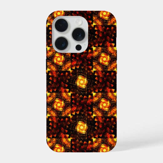 Gouden moderne boho elegante abstracte kunstpatroo iPhone hoesje (Achterkant)