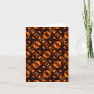 Gouden moderne boho elegante abstracte kunstpatroo kaart