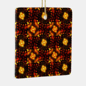 Gouden moderne boho elegante abstracte kunstpatroo keramisch ornament (Rechts)