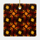 Gouden moderne boho elegante abstracte kunstpatroo keramisch ornament (Achterkant)