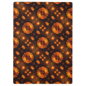 Gouden Moderne Boho Elegante Abstracte Kunstpatroo Klembord (Achterkant)