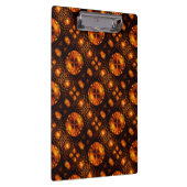 Gouden Moderne Boho Elegante Abstracte Kunstpatroo Klembord (Rechts)