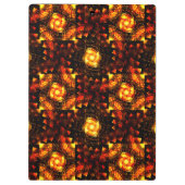 Gouden Moderne Boho Elegante Abstracte Kunstpatroo Klembord (Achterkant)