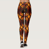 Gouden moderne boho elegante abstracte kunstpatroo leggings (Achterkant)