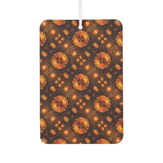 Gouden moderne boho elegante abstracte kunstpatroo luchtverfrisser (Voorkant)