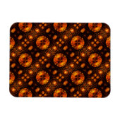 Gouden moderne boho elegante abstracte kunstpatroo magneet (Horizontaal)