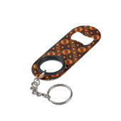 Gouden moderne boho elegante abstracte kunstpatroo mini flessenopener (Achterkant Gekanteld)