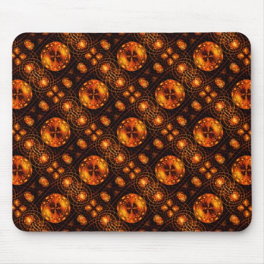 Gouden moderne boho elegante abstracte kunstpatroo muismat (Voorkant)