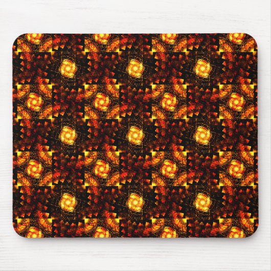Gouden moderne boho elegante abstracte kunstpatroo muismat (Voorkant)