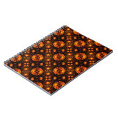 Gouden moderne boho elegante abstracte kunstpatroo notitieboek (Linkerzijde)