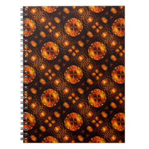 Gouden moderne boho elegante abstracte kunstpatroo notitieboek
