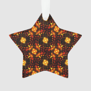Gouden Moderne Boho Elegante Abstracte Kunstpatroo Ornament