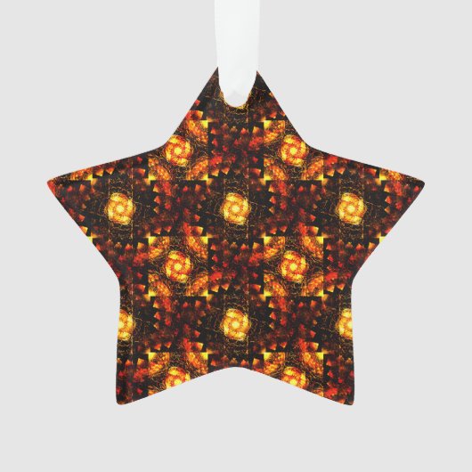 Gouden Moderne Boho Elegante Abstracte Kunstpatroo Ornament (voorkant)
