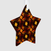 Gouden Moderne Boho Elegante Abstracte Kunstpatroo Ornament (voorkant)