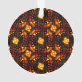 Gouden Moderne Boho Elegante Abstracte Kunstpatroo Ornament (achterkant)