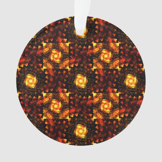 Gouden Moderne Boho Elegante Abstracte Kunstpatroo Ornament (voorkant)