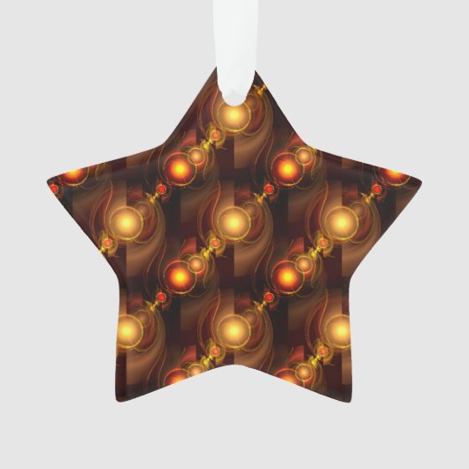 Gouden Moderne Boho Elegante Abstracte Kunstpatroo Ornament (voorkant)