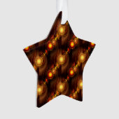 Gouden Moderne Boho Elegante Abstracte Kunstpatroo Ornament (voorkant)