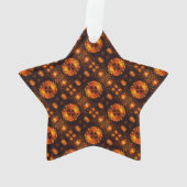 Gouden moderne boho elegante abstracte kunstpatroo ornament (achterkant)