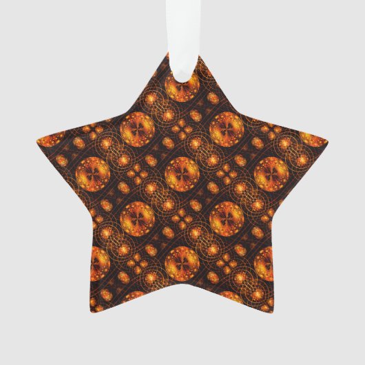 Gouden moderne boho elegante abstracte kunstpatroo ornament (voorkant)