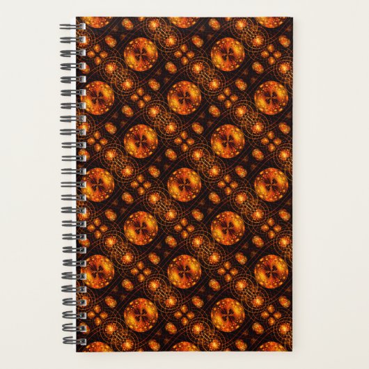 Gouden moderne boho elegante abstracte kunstpatroo planner (Voorkant)