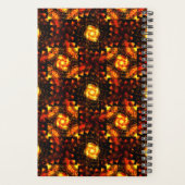 Gouden Moderne Boho Elegante Abstracte Kunstpatroo Planner (Achterkant)