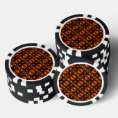 Gouden moderne boho elegante abstracte kunstpatroo poker chips (Opstapeling)