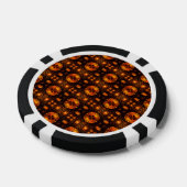 Gouden moderne boho elegante abstracte kunstpatroo poker chips (Enkel)