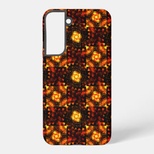 Gouden Moderne Boho Elegante Abstracte Kunstpatroo Samsung Galaxy Hoesje