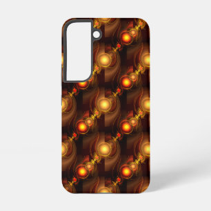 Gouden Moderne Boho Elegante Abstracte Kunstpatroo Samsung Galaxy Hoesje
