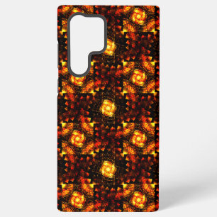 Gouden Moderne Boho Elegante Abstracte Kunstpatroo Samsung Galaxy Hoesje