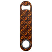 Gouden Moderne Boho Elegante Abstracte Kunstpatroo Speed Flessenopener (Achterkant)