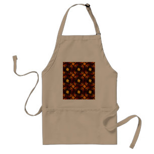 Gouden moderne boho elegante abstracte kunstpatroo standaard schort