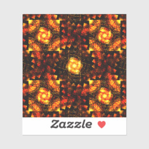 Gouden moderne boho elegante abstracte kunstpatroo sticker