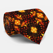 Gouden moderne boho elegante abstracte kunstpatroo stropdas (Opgerold)