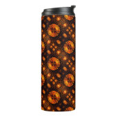 Gouden moderne boho elegante abstracte kunstpatroo thermosbeker (Gedraaid links)