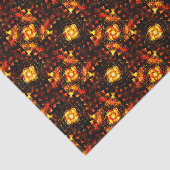 Gouden moderne boho elegante abstracte kunstpatroo tissuepapier (Detail)
