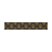 Gouden Moderne Boho Elegante Abstracte Kunstpatroo Uitnodigingen Wikkel (Vlak)