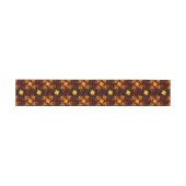 Gouden moderne boho elegante abstracte kunstpatroo uitnodigingen wikkel (Vlak)