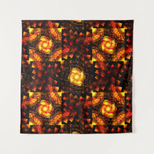 Gouden moderne boho elegante abstracte kunstpatroo wandkleed