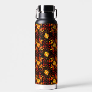 Gouden Moderne Boho Elegante Abstracte Kunstpatroo Waterfles