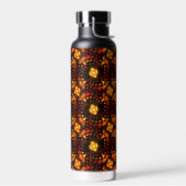 Gouden Moderne Boho Elegante Abstracte Kunstpatroo Waterfles (Links)